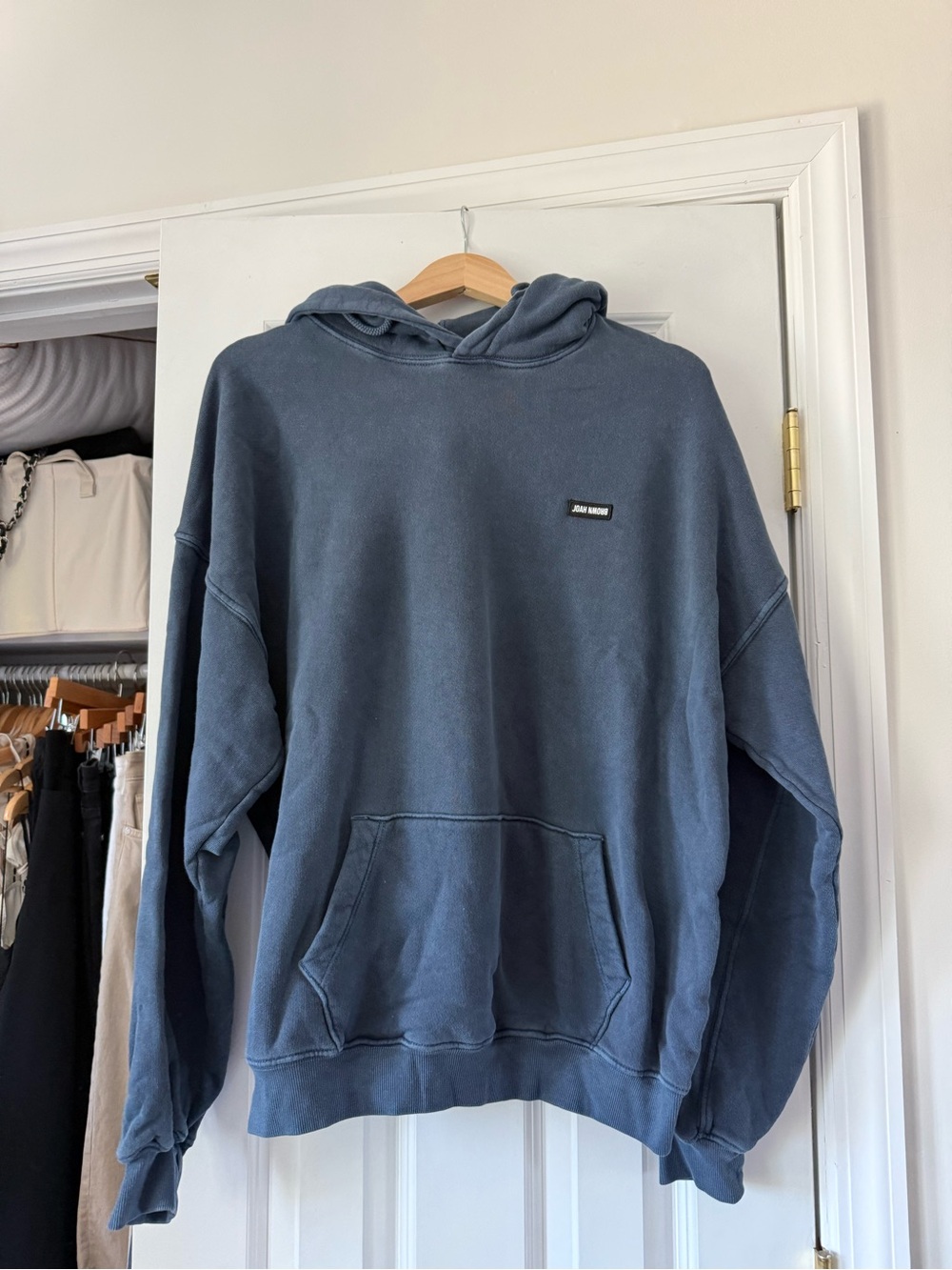 Joah Brown Pullover Hoodie Blue